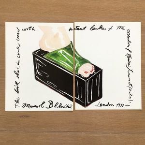 Manolo Blahnik Shoe Drawing Art Print